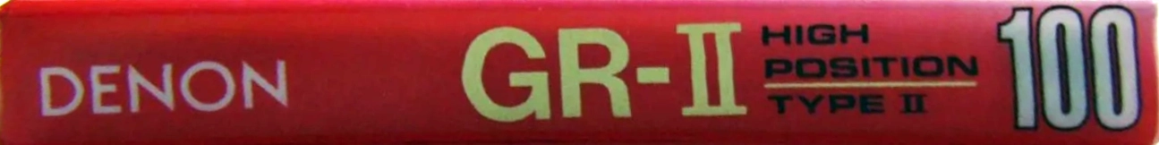 Compact Cassette Denon GR-II 100 "GR-2 100U" Type II Chrome 1994 Japan