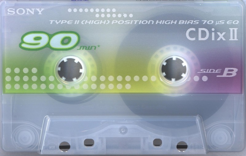 Compact Cassette Sony CDix II 90 "C-90CDX2H" Type II Chrome 2000 Japan