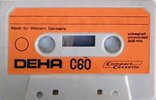 Compact Cassette Deha 60 Type I Normal Germany