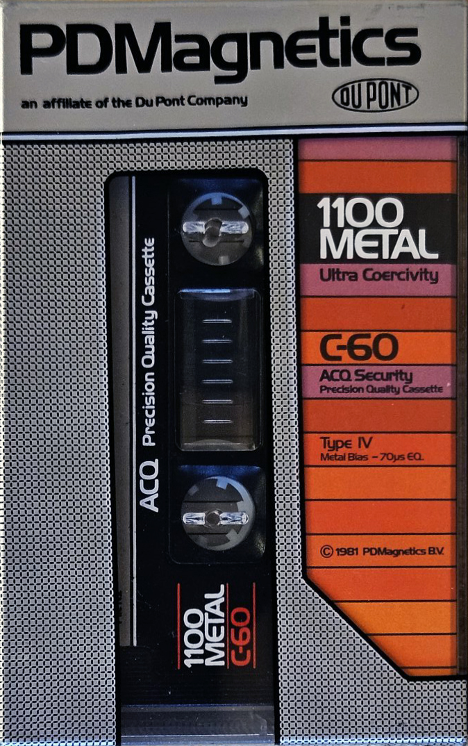 Compact Cassette PDM 1100 Metal 60 Type IV Metal 1981 Europe