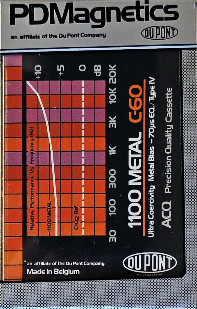 Compact Cassette PDM 1100 Metal 60 Type IV Metal 1981 Europe