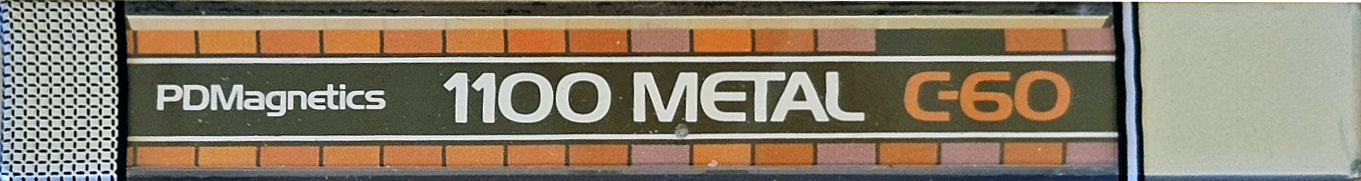 Compact Cassette PDM 1100 Metal 60 Type IV Metal 1981 Europe