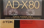 Compact Cassette TDK AD-X 80 "AD-X80K" Type I Normal 1989 Japan
