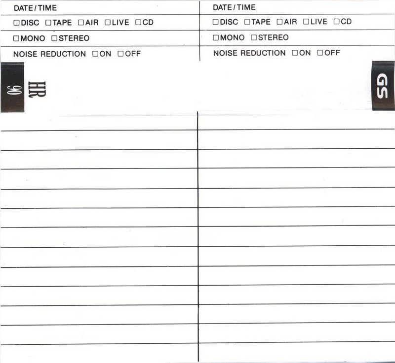 Compact Cassette Goldstar HR 90 Type I Normal 1991 Canada