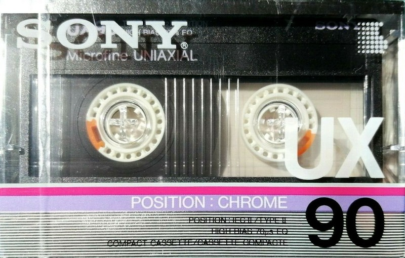 Compact Cassette Sony UX 90 Type II Chrome 1986 Europe