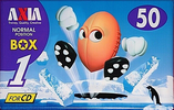 Compact Cassette AXIA Box 1 50 "BOX1B 50" Type I Normal 1996 Japan