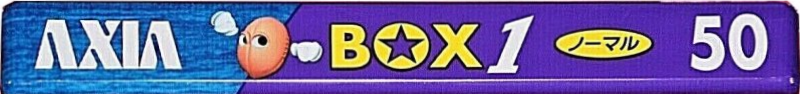 Compact Cassette AXIA Box 1 50 "BOX1B 50" Type I Normal 1996 Japan