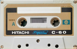 Compact Cassette Hitachi 60 Type I Normal 1966 Japan