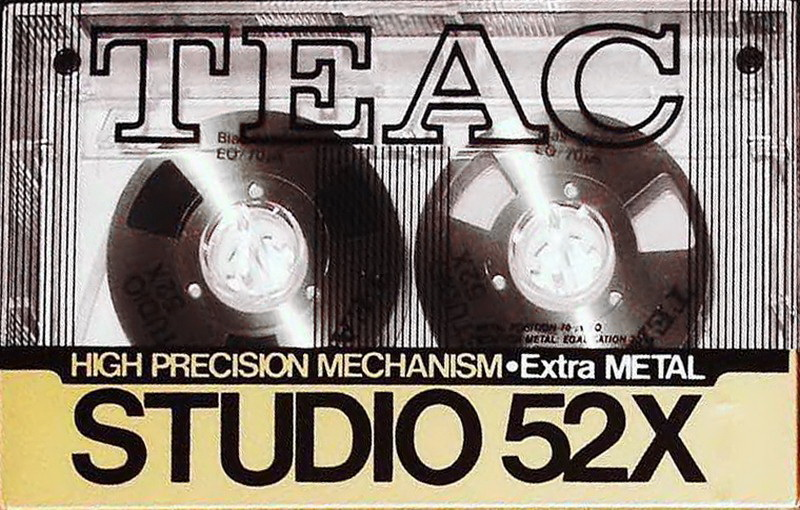 Compact Cassette Teac STUDIO 52 "52X" Type IV Metal 1986 USA