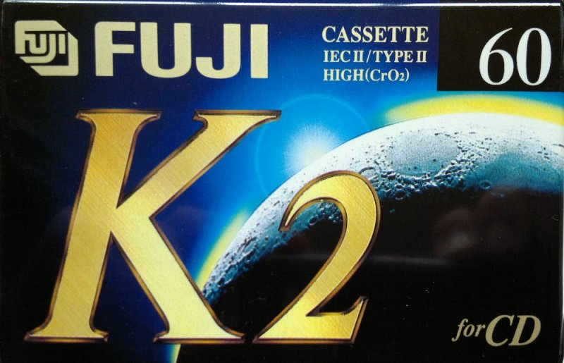 Compact Cassette Fuji K2 60 Type II Chrome 1995 Europe
