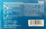 Compact Cassette Tokay 60 "TK" Type I Normal USA