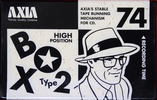 Compact Cassette AXIA Box 2 74 "BOX2A 74" Type II Chrome 1995 Japan