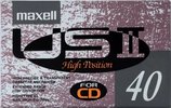 Compact Cassette Maxell US 40 "USII 40" Type II Chrome 1991 Japan
