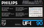 Compact Cassette Philips UF-I 90 Type I Normal 1985 Europe