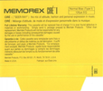 Compact Cassette Memorex Cire I 100 Type I Normal 1991 USA