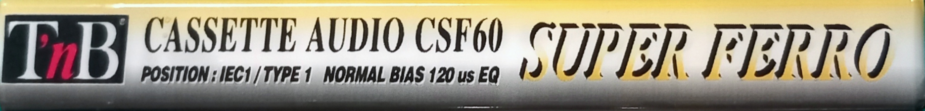 Compact Cassette TnB CSF 60 Type I Normal 1994 Europe