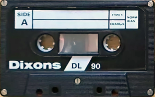 Compact Cassette Dixons DL 90 Type I Normal 1979 UK