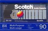 Compact Cassette Scotch BX 90 Type I Normal 1990 North America