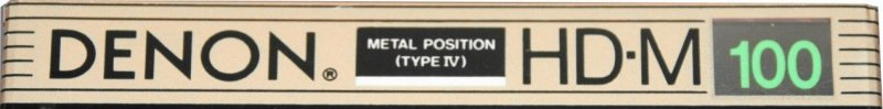 Compact Cassette Denon HD-M 100 Type IV Metal 1988 Europe, USA