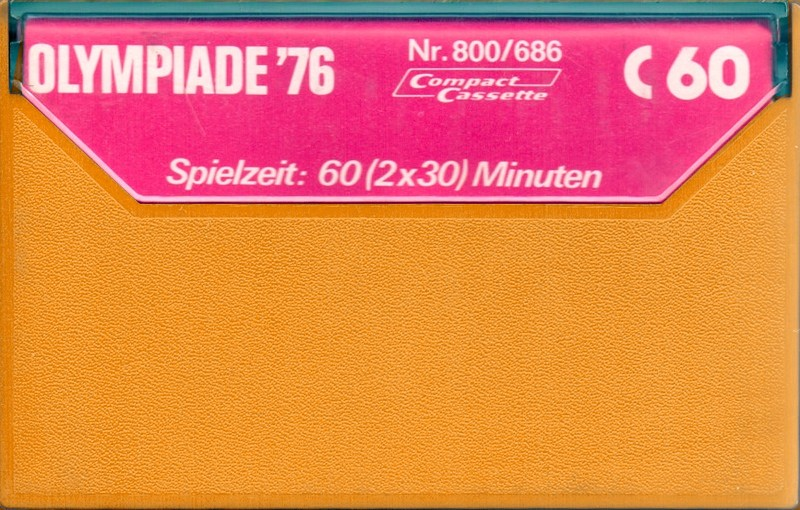 Compact Cassette Olympiade 76 60 Type I Normal 1976 Germany
