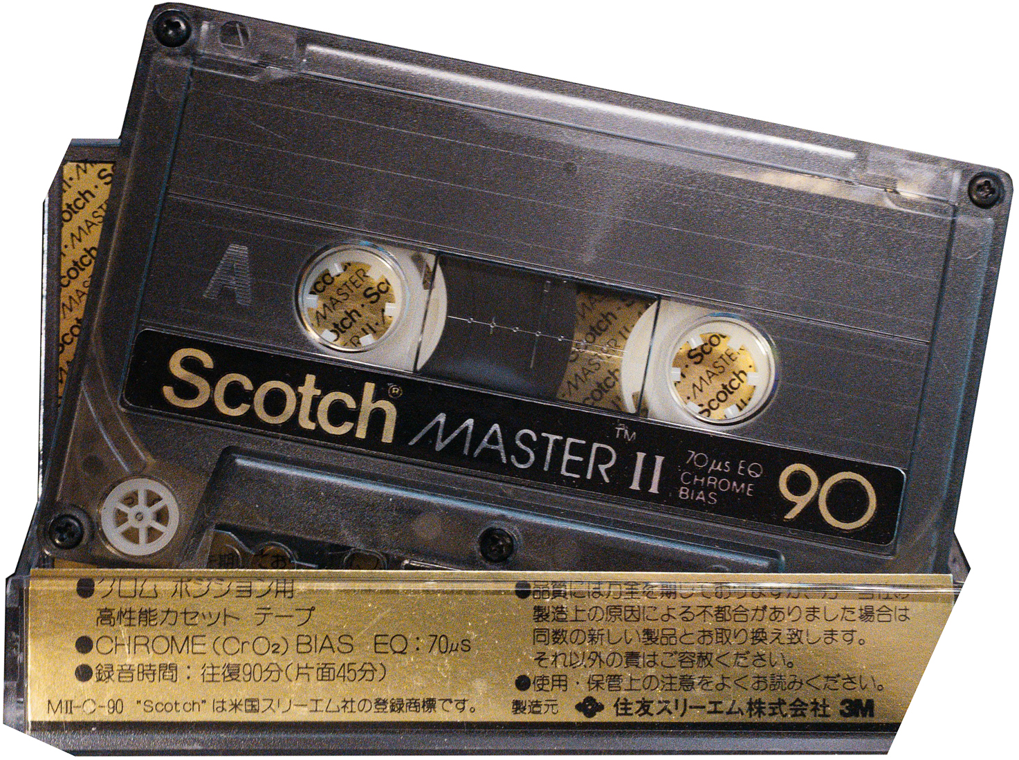 Compact Cassette Scotch Master II 90 Type II Chrome 1981 Japan