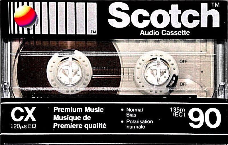 Compact Cassette Scotch CX 90 Type II Chrome 1990 North America