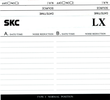Compact Cassette SKC LX 60 Type I Normal 2001 Worldwide