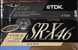 Compact Cassette TDK SR-X 46 "SR-X46M" Type II Chrome 1990 Japan