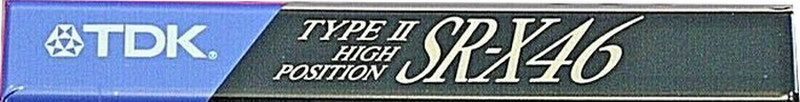 Compact Cassette TDK SR-X 46 "SR-X46M" Type II Chrome 1990 Japan