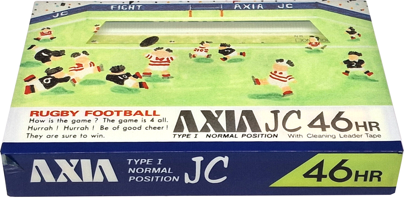 Compact Cassette AXIA JC 46 "JC 46 HR Rugby Football" Type I Normal 1987 Japan