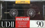 Compact Cassette Maxell UDII / UD2 90 Type II Chrome 1989 USA