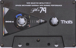 Compact Cassette Thats PH-IV 74 Type IV Metal 1989 Japan