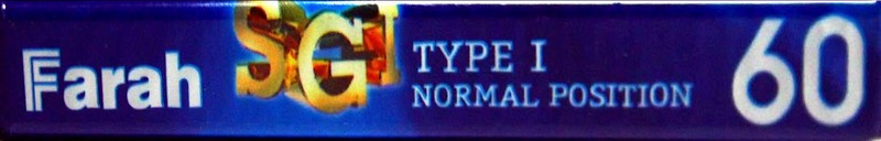 Compact Cassette Farah SG I 60 Type I Normal China