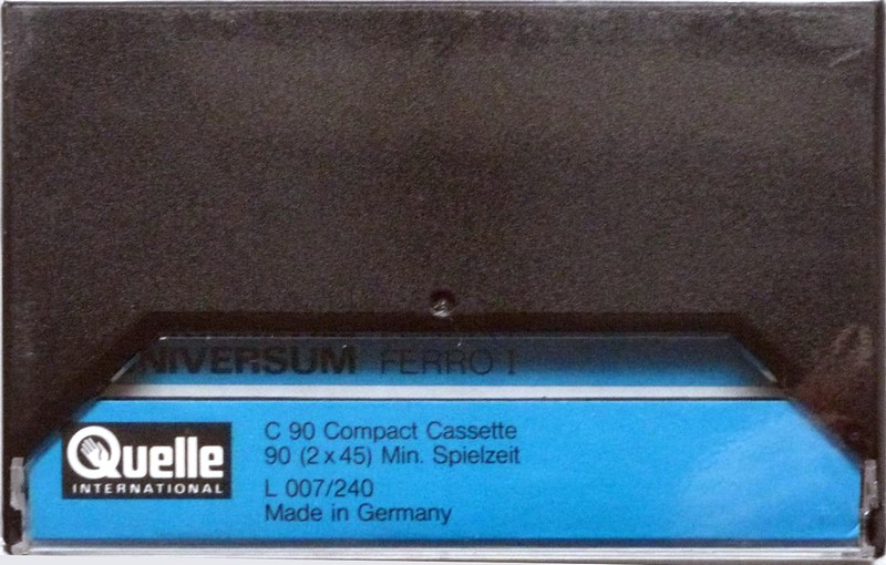 Compact Cassette Universum 90 Type I Normal 1983 Europe