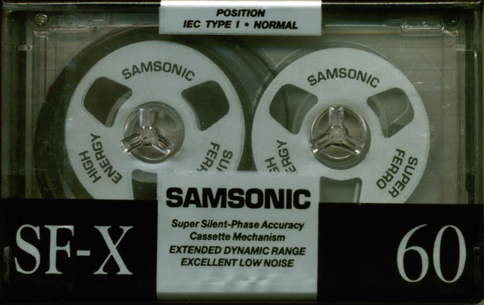 Compact Cassette Samsonic SF-X 60 Type I Normal Europe