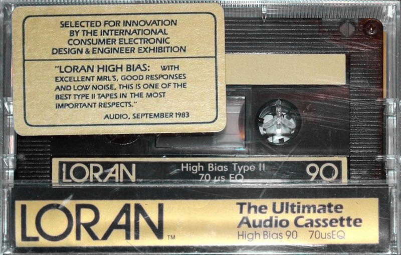 Compact Cassette Loran 90 Type II Chrome 1983 USA