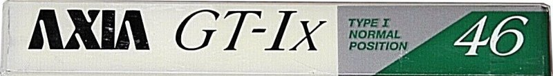 Compact Cassette AXIA GT-Ix 46 "GT-1x W 46" Type I Normal 1989 Japan