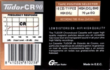 Compact Cassette Tudor CR 90 Type II Chrome 1985 Spain