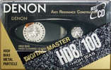 Compact Cassette Denon HD8 100 &quot;HD8-100SE&quot; Type II Chrome 1990 Worldwide