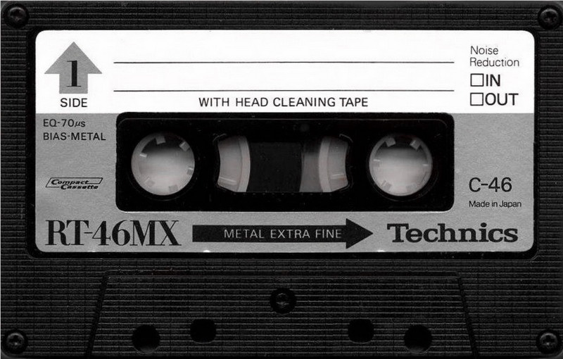 Compact Cassette Technics MX 46 "RT-46MX" Type IV Metal 1979 Japan