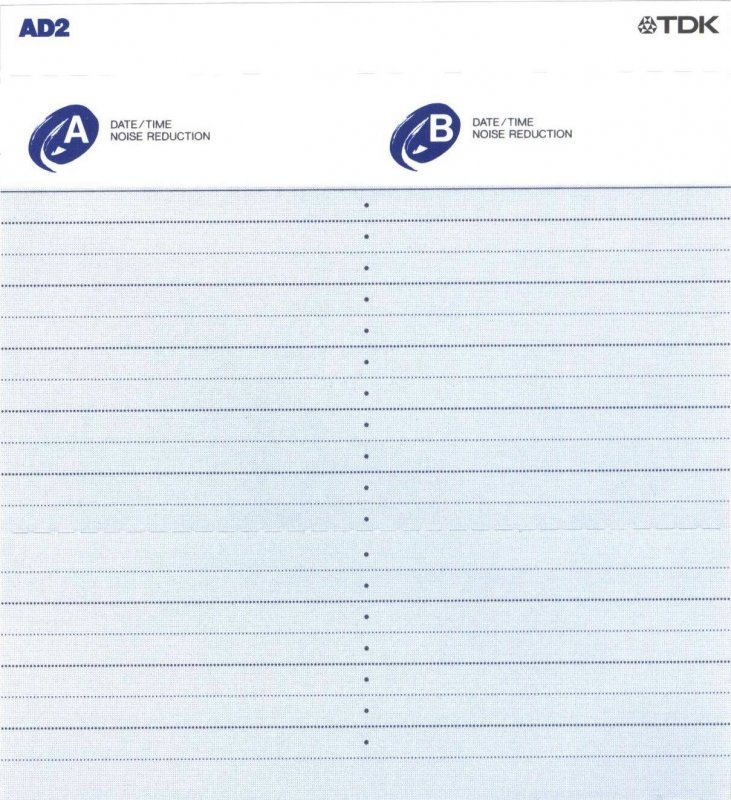 Compact Cassette TDK AD2 70 "AD2-70N" Type II Chrome 1996 Japan