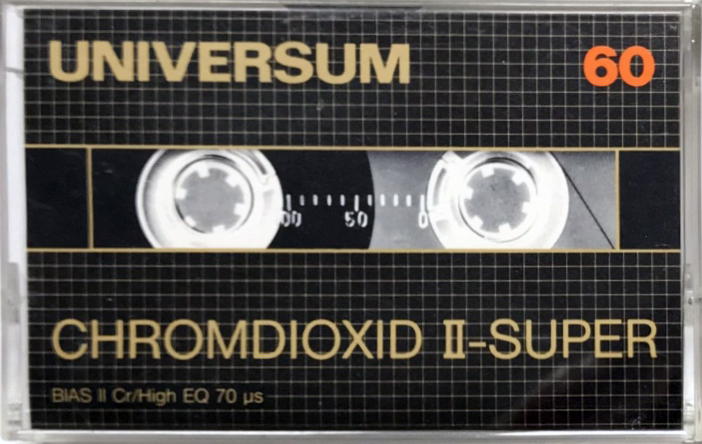 Compact Cassette Universum Super 60 Type II Chrome 1984 Europe