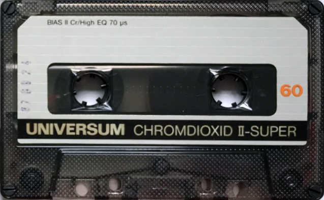 Compact Cassette Universum Super 60 Type II Chrome 1984 Europe