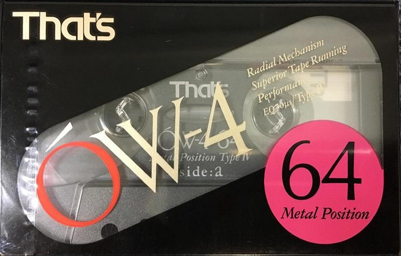 Compact Cassette Thats OW-4 64 Type IV Metal 1991 Japan