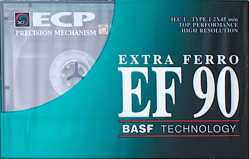 Compact Cassette ECP EF 90 Type I Normal 1994 Russia