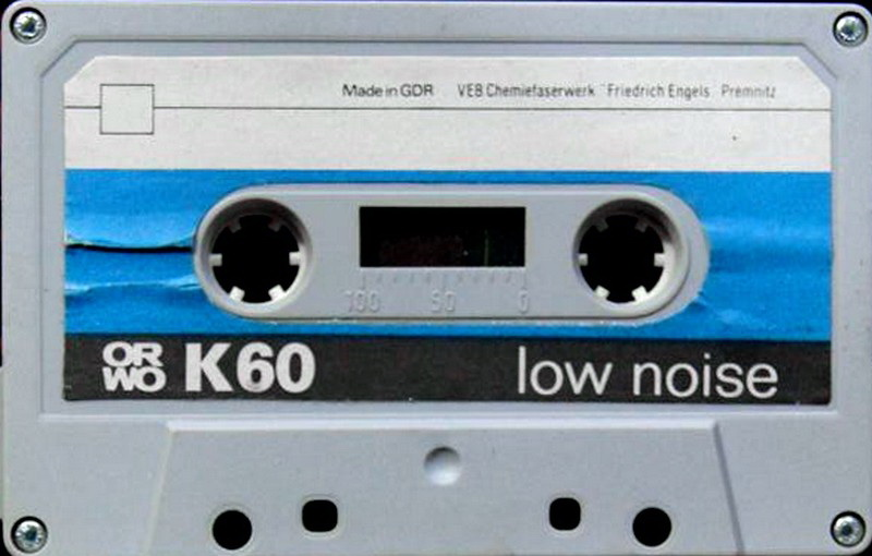 Compact Cassette ORWO 60 "white" Type I Normal 1986 East Germany