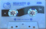 Compact Cassette AXIA Hello Kitty 54 "HK2A BL 54" Type II Chrome 1999 Japan