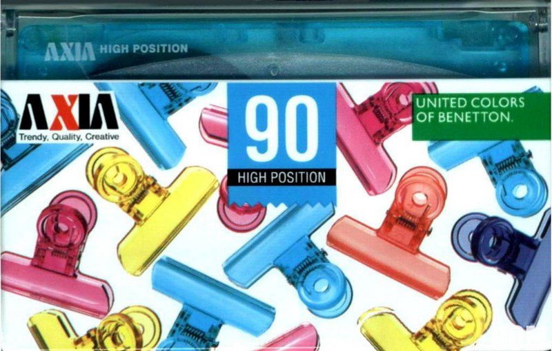Compact Cassette AXIA United Colors Of Benetton 90 "BT2 90" Type II Chrome 2000 Japan