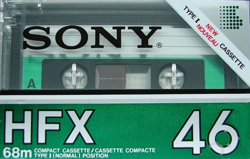 Compact Cassette Sony HFX 46 Type I Normal 1982 North America