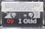Compact Cassette Pickwick PRO I 60 Type I Normal USA